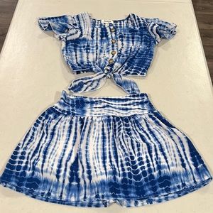 Speechless Girls Shibori Fabric 2 piece Set